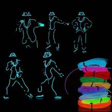 Battery LED Strip Light Neon Light Glow EL Wire Rope Tube Cable Waterproof Dance Party Decor Neon Lamp For Car Shoes Clothing 2024 - buy cheap