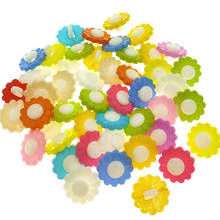 Пластиковые кнопки для шитья детской одежды, 100 шт., 15 мм, разные цвета, хвостовик, цветы, скрапбукинг 2024 - купить недорого