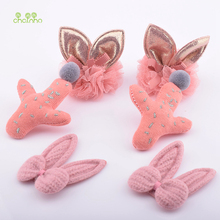 Bare Pink Series,Headwear Accessories,Cute Mesh Rabbit Ears,Cactus,hair balls Patches,For DIY children's Garments&Hair Accessory 2024 - buy cheap