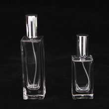 50ML Transparent Positive Rectangular Perfume Bottle Glass Empty Spray Cosmetic Bottle 30PCS/LOT 2024 - buy cheap