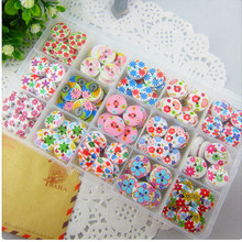 15 style mix , 225 pcs , Print 2 Holes Wooden Buttons 15mm Sewing Scrapbooking Crafts,Clothing accessories,JBT60... 2024 - buy cheap