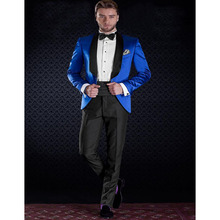 2020 Classic Style 1 Button Suit For Men Clothes Groom Tuxedos Groomsman Suits Custom Made Mens Suit (jacket+pants) 2024 - buy cheap