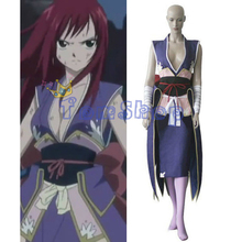 Disfraz de Anime de Fairy Tail Elza para mujer, conjunto completo de uniforme de lucha, trajes de cumpleaños de día para chicas, talla personalizada 2024 - compra barato