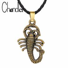 Chandler Scorpion Necklace For Men Punk Gothic Alloy Bronze Plated Antique Retro Fahsion Jewelry Gift 40cm Sweater Men Colier 2024 - buy cheap