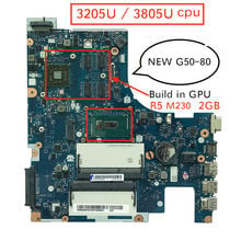 100% New mother board for Lenovo G50-80 ACLU3/ACLU4 NM-A361 Notebook Motherboard pc with 3205U 3805U cpu R5 M230 2GB 2024 - buy cheap