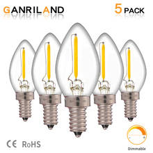 Ganriland C7 Refrigerator Led Bulb E12 E14 0.5w Dimmable Led Filament Light Bulb 2700k 110V 220V Chandelier Pendant Edison Lamp 2024 - buy cheap