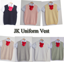 New Preppy Style JK School Uniform Vest Sleeveless Pullover Sweater Vest Japanese Uniform Cotton Cosplay Knitwear Sweater 2024 - buy cheap