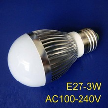 Free shipping 20pcs/lot high quality 3w high power E27 led bulbs, 3w led lamps, E27 3w led lights 2024 - buy cheap