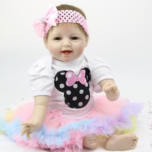 Reborn Doll toys bebes reborn silicone baby girl dolls toys for children gift real baby reborn silicona 22inch 55cm 2024 - buy cheap