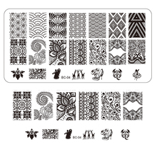 1pcs NEW Image Lace Nail Art Stamp Polish Transfer Stencils Nail Art Decorations Tools for Beauty Stamping Plates Tools TRBC04 2024 - buy cheap