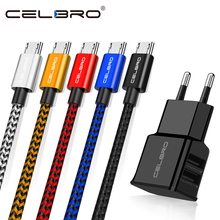 Nylon Braided Micro USB Cable Mobile Cell Phone Charger Charge Cabel for Smartphone 100cm/200cm/300cm 0.2M/short/1M/2M/3M/Long 2024 - buy cheap