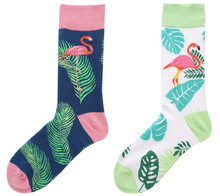 Носки мужские хлопковые компрессионные с фламинго, 7 цветов 2024 - купить недорого