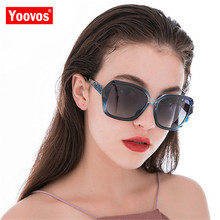 Yoovos-óculos de sol feminino com lentes polarizadas, estilo vintage, luxuoso, graduais, liga de diamante, clássico 2024 - compre barato