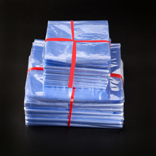 Bolsa de PVC de moldeado por soplado transparente suave, película termorretráctil para cosméticos, bolsas de almacenamiento de materiales, 9x25cm, 2000 unids/lote 2024 - compra barato