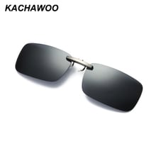 Kachawoo-gafas de sol polarizadas con clip para hombre, gafas de visión nocturna graduadas, accesorios para gafas de sol polarizadas, 12 Uds. 2024 - compra barato