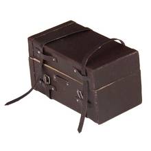 ABWE Best Sale 1:12 Doll house Miniature Vintage Leather Wood Suitcase Mini Luggage Box 2024 - buy cheap