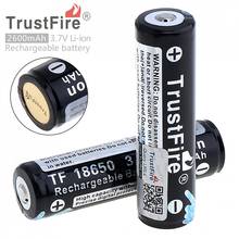 TrustFire 2pcs 3.7V 18650 2600mAh Li-ion Rechargeable Battery with Safety Relief Valve for LED Flashlights Headlamps 2024 - buy cheap