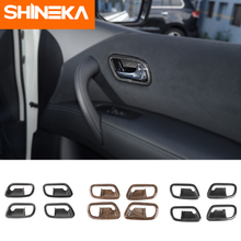 Shineka adesivo para guarnição de interiores, acessórios para nissan patrol y62, adesivo para maçaneta da porta, 2013- 2017 2024 - compre barato