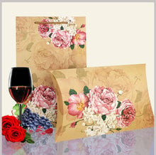 large Peony flower box gift box large kraft pillow boxes for scarf packaging, pillow shape gift boxes for wedding 2024 - buy cheap