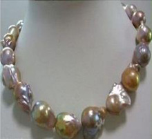 huge Color AAA 15-25mm south sea baroque pearl necklace 18 INCH 2024 - buy cheap