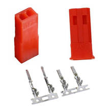 100pair/lot Wholesale price JST 2.54mm SYP 2-Pin Terminal Connector Kit Female and Male Red Plug Housing Crimp Connector 20%off 2024 - buy cheap