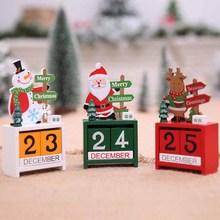3 estilos de decorações para natal, decoração para casa, calendário de madeira, presente de natal, material para festival, ano novo, 1 peça 2024 - compre barato
