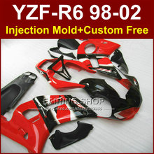 F8EF Hot sale red fairing parts for YAMAHA fairing kit YZF  R6 98-02 custom fairing YZF R6 1998 1999 2000 2001 2002  TO9V 2024 - buy cheap