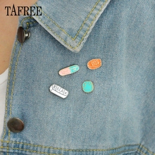 TAFREE Capsule-Alfileres de solapa con letras Calman, animan, JUST STOP,SMILM,RELAX, broche, insignia de aleación, joyería original LP250 2024 - compra barato