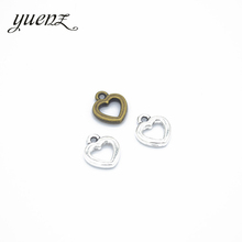 YuenZ 30 шт 3 цвета антикварное сердечко серебряного цвета Шарм подходит для браслетов ожерелье DIY Металлические Ювелирные изделия 12*10 мм A25 2024 - купить недорого
