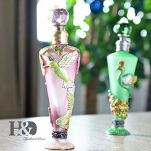 H&D New Vintage Empty Retro Crystal Frosted Perfume Bottle Refillable Portable 35ML Container Wedding Xmas Gift Home Decoration 2024 - buy cheap