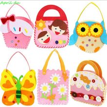 April Du DIY non-woven woven teaching aids children's Non-woven DIY handmade bag non-woven material package manual DIY education 2024 - buy cheap