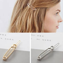 T57 High Quality Pin Design Hair Clips Fashion Gold Silver Color Hair Jewelry For Baby Girls Women Hot Sale Gifts Wholesale 2024 - buy cheap