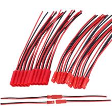 Cable conector macho y hembra JST de 2 pines, 22AWG, con Cable eléctrico de 100 mm para juguetes RC, 40% de descuento, 10 pares 2024 - compra barato