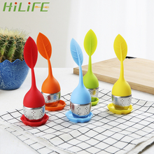 HILIFE High temperature resistance Cute Leaf Filters Scented Tea Tools  Tea Strainers  Tea Bag Teaware Silicone Tea Infusers 2024 - buy cheap