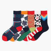 Geometric Hit Color Flower New Silky Happy Socks British Wind Funny Women Men Unisex Socks Cotton Short Cozy Socks Female 2024 - buy cheap