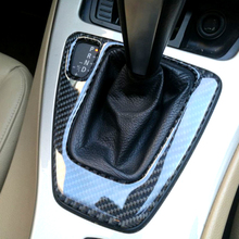 Car styling 3 series accessories For bmw e90 e92 Interior Trim Carbon Fiber Gear Shift Control Panel Cover Sticker LHD 2024 - buy cheap