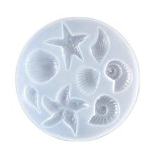 Molde de silicone em forma de concha de estrela do mar, molde de silicone argila polímero, artesanato, resina epóxi, criação de brincos, joias, decoração de telefone móvel diy 2024 - compre barato