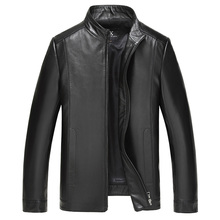 Promote Real Sheepskin Leather Jacket Men Fashion Leather Real Outwear Genuine Leather Coat Spring Black Leather Jacket 2024 - buy cheap