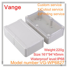 1pcs/lot waterproof housing IP68 ABS plastic enclosure project box 161*94*45mm tansparent cover for wire connector products 2024 - buy cheap