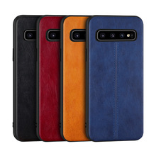 Роскошный деловой чехол для телефона Samsung Galaxy S8 S9 S10 Plus S10E, силиконовый кожаный чехол для Samsung Galaxy Note 9 8 2024 - купить недорого