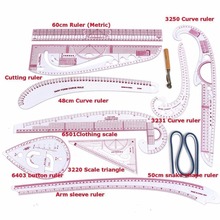 1 Set Soft Styling Design Drawing Comma Line Straight French Curve Cloth Ruler 2024 - buy cheap