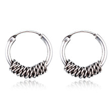 European Vintage Metal Color Endless Earrings Circle  Handmade Small Hoop Earring Bali Wrap For Women Fashion Jewelry 2024 - buy cheap