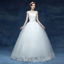 Vestido de novia para novia, nuevo estilo, con cordones, talla grande, vestidos de novia, vestidos de baile 2024 - compra barato