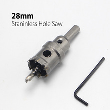 High Quality 28mm 1.1 Hard Alloy Metal Hole Saw Core Drill Bit  Drill Bit for Metal Working Universal Type 2024 - buy cheap