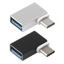 90 Degree Type C To USB 3.0 Female Data OTG Converter For Macbook Android Phone 2024 - buy cheap