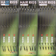 18 pcs Cabelo gancho de Pesca Da Carpa linha Trançada com Boilies Carpa carpa Ganchos Swivel Rigs Rigs para Acessórios de Pesca Da Carpa 2024 - compre barato