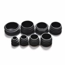 10Pcs/lot Black Plastic Furniture Leg Plug Blanking End Cap Bung For Round Pipe Tube Out Diameter: 16/19/22/25/28/30/32/35mm 2024 - buy cheap