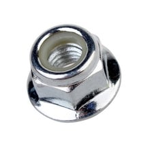 5Pcs M3 M4 M5 M6 M8 Carbon steel white zinc Allen hexagon pad flange Nylon lock nuts anti-skid hex nut 2024 - buy cheap