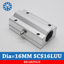 1pc SC16LUU SCS16LUU 16mm Linear Ball Bearing Block CNC Router pillow For 16mm Linear Shaft 2024 - buy cheap