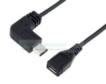 Двусторонний правый угловой кабель для передачи данных 90 градусов USB 3,1 Type C папа к Micro USB 2,0 мама/Бесплатная идентификация по доставке/100 шт. 2024 - купить недорого